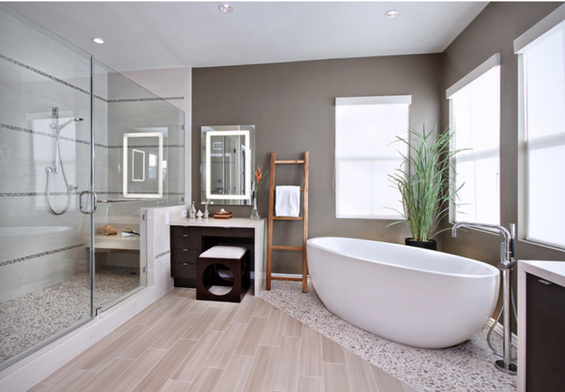 casa de banho com design de interiores perfeito