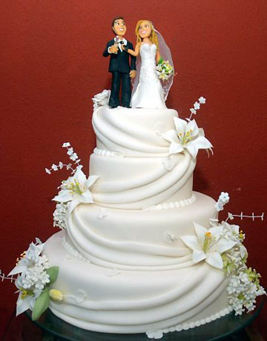 bolos decorados de casamento