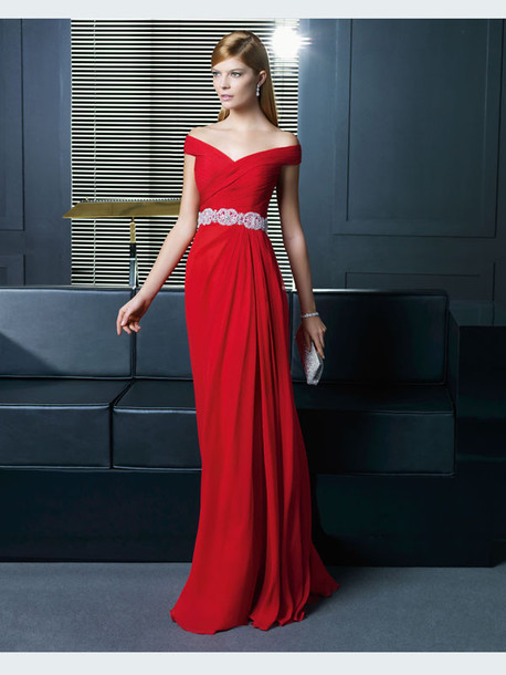 vestido de formatura vermelho