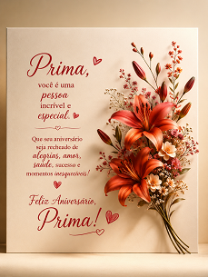 mensagem de aniversario para prima